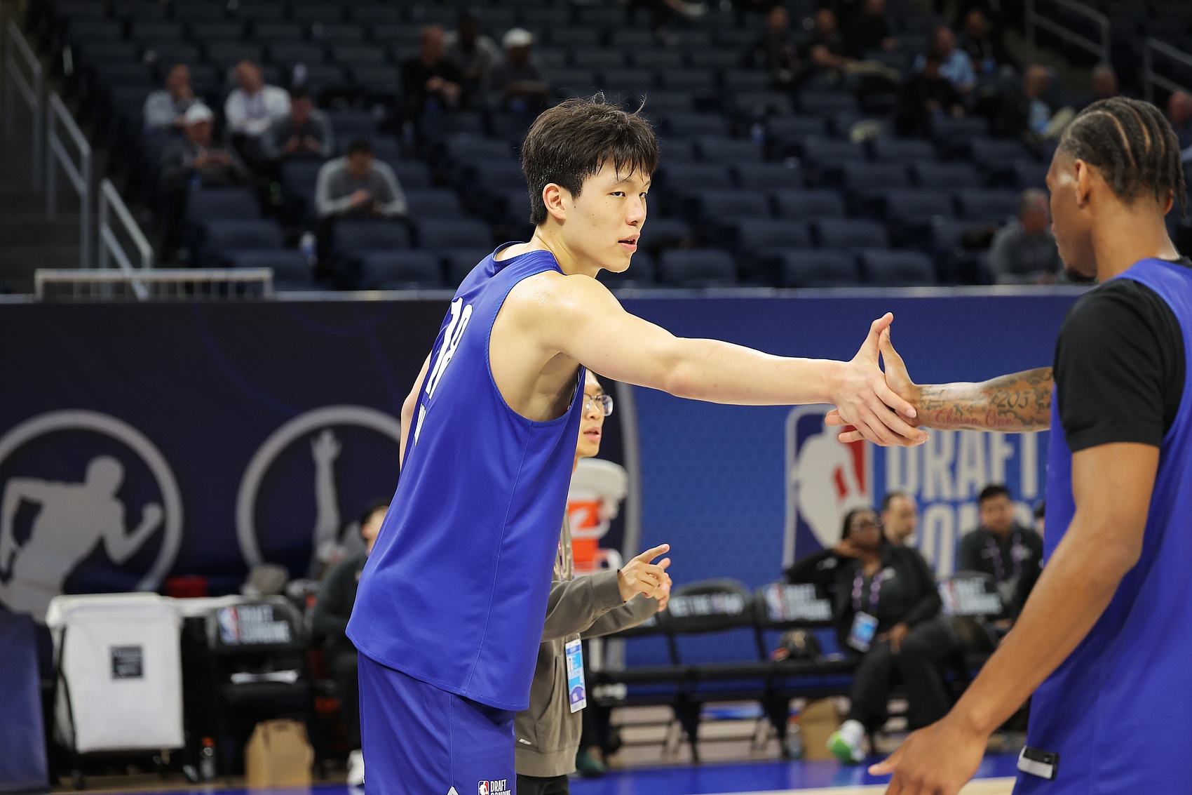 NBA新秀杨瀚森调整试训节奏 选秀前四天完成全部试训
